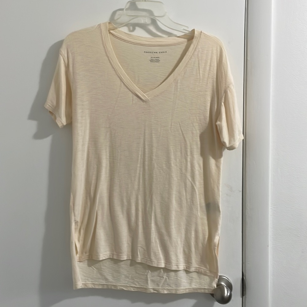 Oversized v neck tee